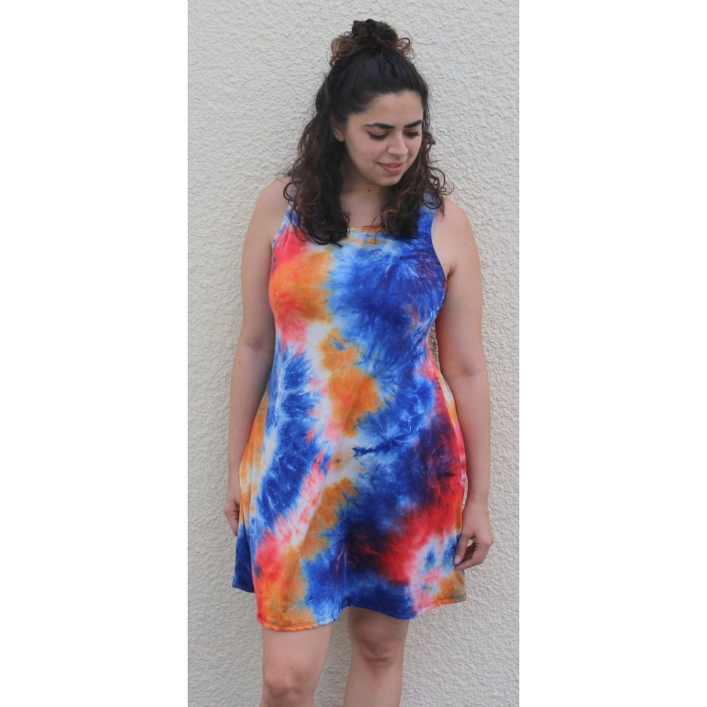 Heimish Royal Multi Tie Dye Dress